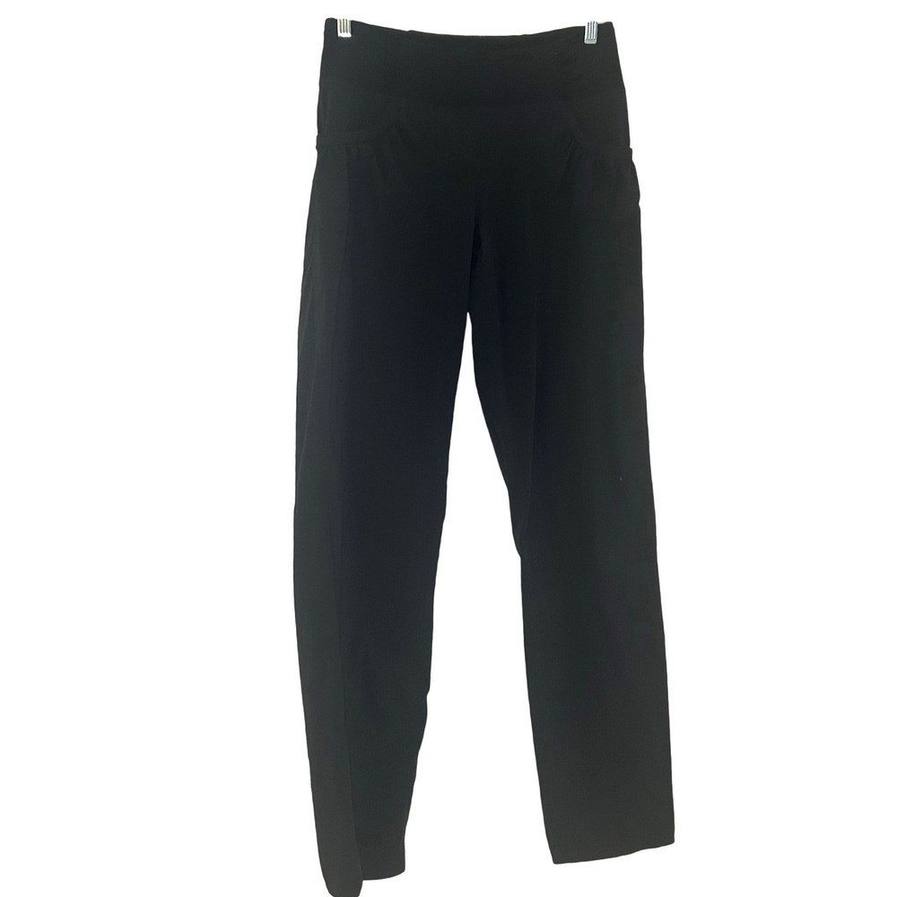 Prana Halle Straight Leg Hiking Pants Black Tall Inseam Size Medium M gorpcore